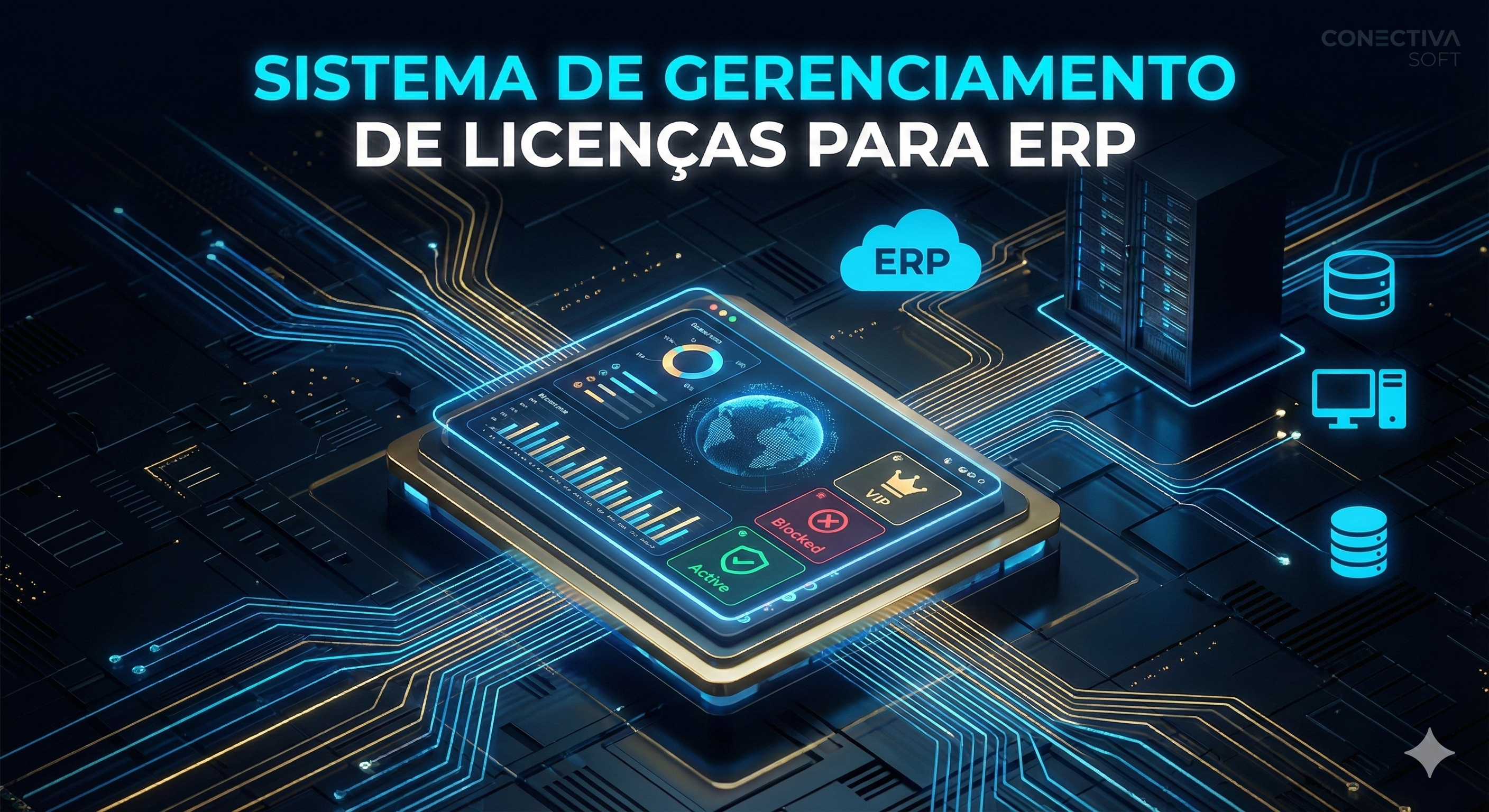 Sistema de Gerenciamento de Licenças para ERP Dashboard Web + API Completa🚀