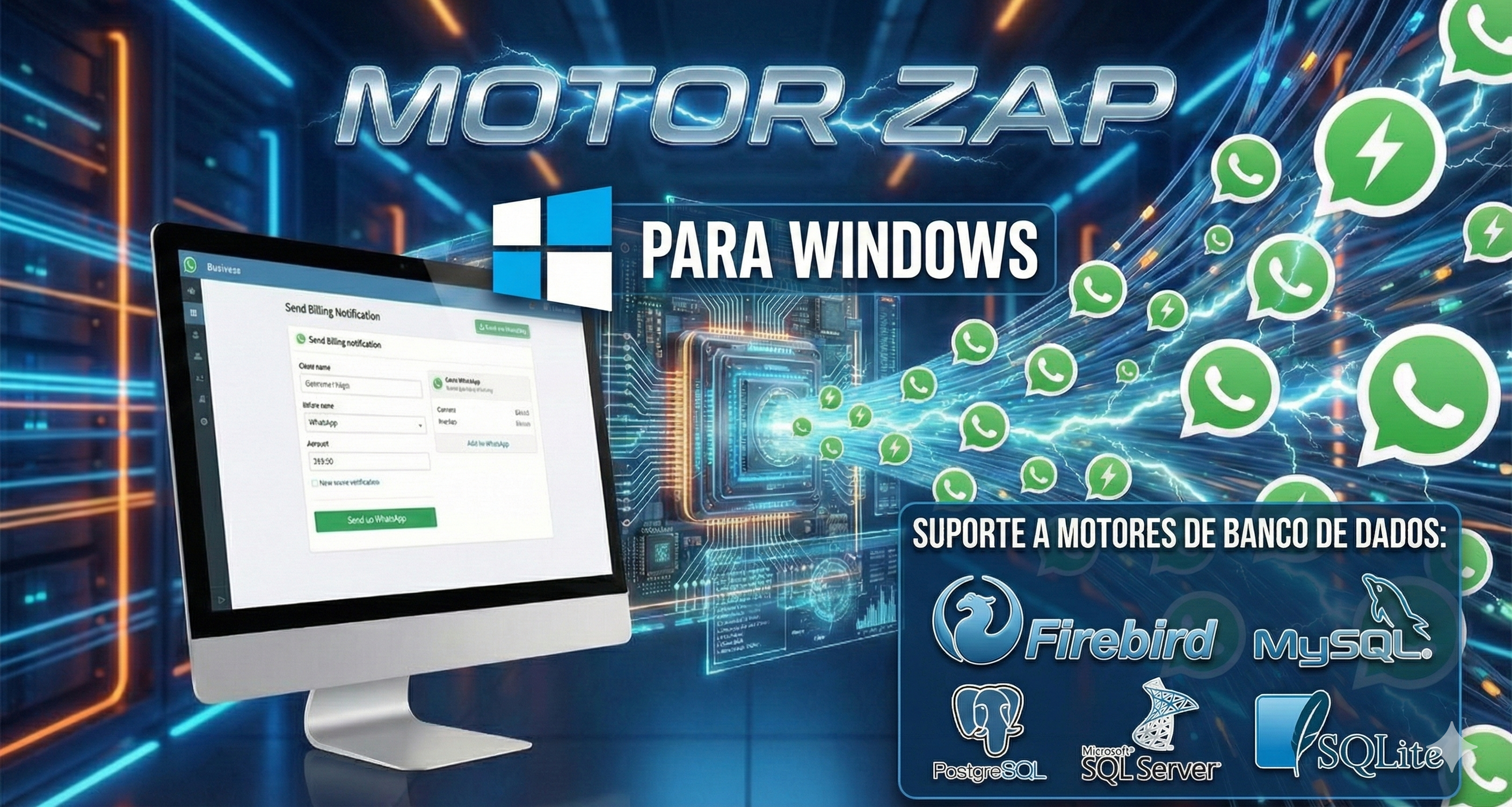 ✅ Motor Zap 2026 – A API Universal de WhatsApp para Windows | Tinject e Wpp4Delphi